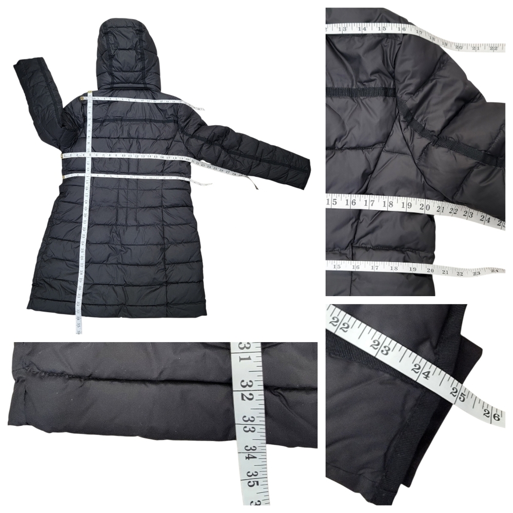 Denver Hayes Lightweight Puffer Jacket Black Hooded Winter Warm Women’s Large - Picture 15 of 17